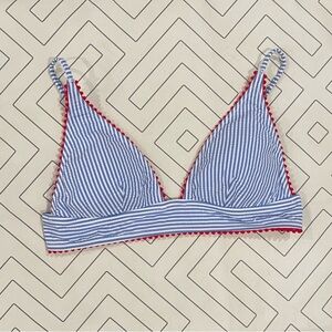 J. Crew Striped Bikini Top